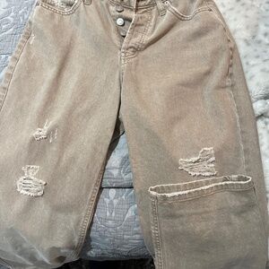 Tan Jean high waste size 2
